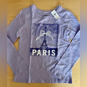 GAP Lavender Paris Long Sleeve Tee